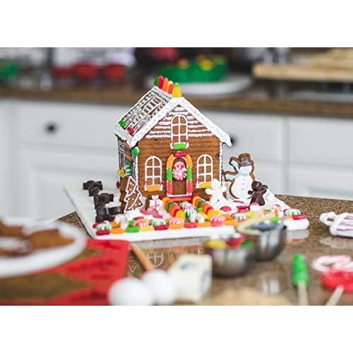  [아마존베스트]Handstand Kitchen Gingerbread House 5-piece Real Baking Set with Recipes for Kids