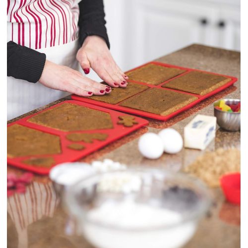  [아마존베스트]Handstand Kitchen Gingerbread House 5-piece Real Baking Set with Recipes for Kids