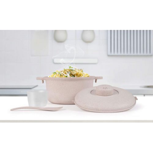  [아마존베스트]Handy Gourmet Eco Friendly Microwave Pressure Cooker - Easy Microwave Cooking - Easy & Fast Microwave Cookware for Rice, Chicken, Pasta, and More - Non-Toxic & Bio-degradable Mater