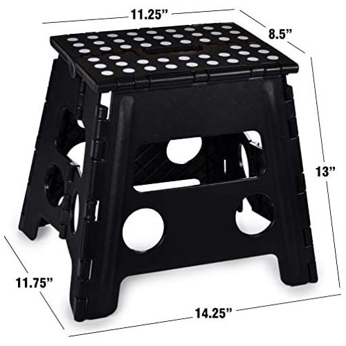  [아마존베스트]Handy Laundry Folding Step Stool, 13 Inch - The Anti-Skid Step Stool is Sturdy to Support Adults and Safe Enough for Kids. Opens Easy with One Flip. Great for Kitchen, Bathroom, Bedroom, Kids or