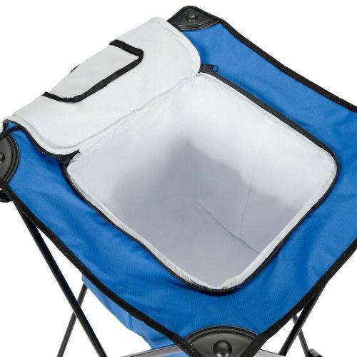  Handybirdy Portable Folding Tub Cooler Stand Carry Bag Leakproof Picnic Cooler Blue Party Picnic Outdoor Camping