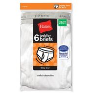 Hanes Toddler White Briefs (Pack of 6) by Hanes