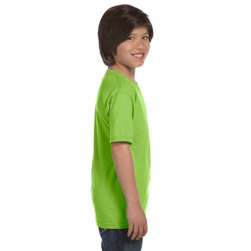  Hanes Boys Comfortsoft Lime 5.2-ounce CottonPolyester Heavyweight T-shirt by Hanes