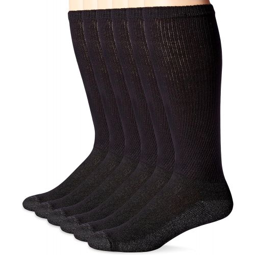  Hanes Mens FreshIQ ComfortBlend Over-The-Calf Socks (Pack of 6)