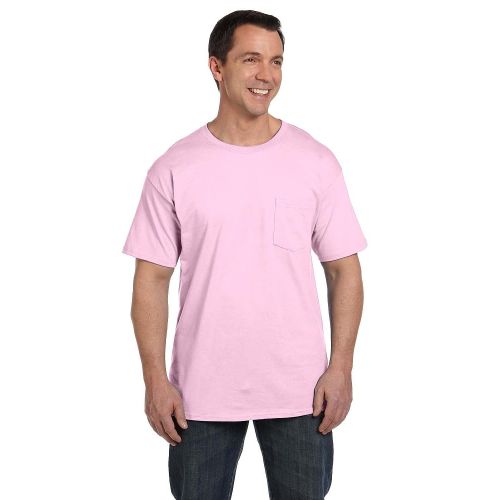  Hanes Mens Short-Sleeve Pocket T-Shirt (Pack of 2)