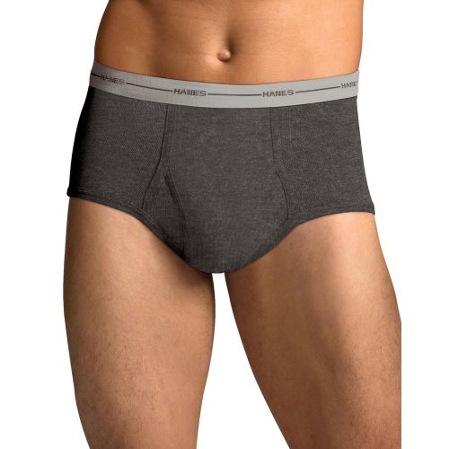  Hanes Mens Full Rise Dyed Brief with Comfort Flex Waistband 6-Pack