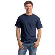 Hanes by Mens Tagless ComfortSoft Crewneck T-Shirt_Navy_2XL