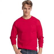 Hanes Mens Tagless Long-Sleeve T-Shirt with Pocket