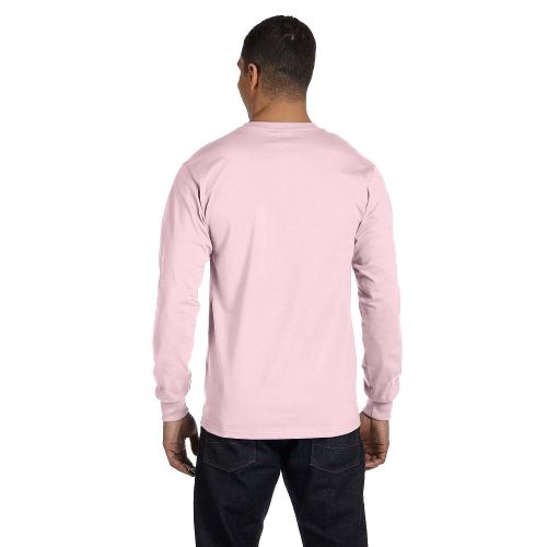  Hanes Mens Long-Sleeve Beefy-T Shirt (Pack of 2)