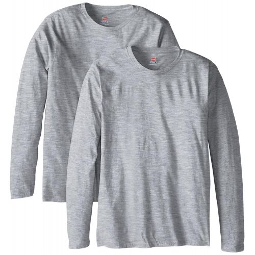  Hanes Mens Long-Sleeve Premium T-Shirt (Pack of 2)