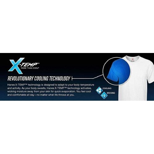  Hanes Mens Adult X-Temp Short Sleeve Cotton Raglan Shirt and Pants Pajamas Pjs Sleepwear Lounge Set
