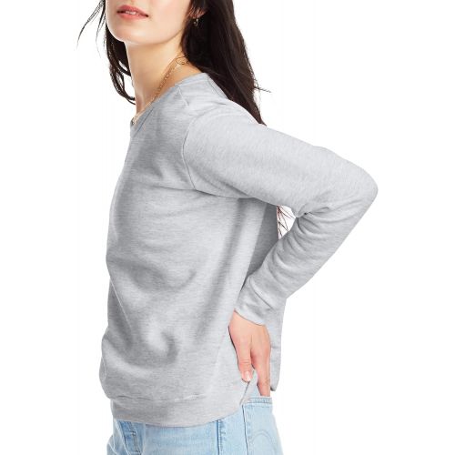  Hanes Womens V-Notch Pullover Fleece Sweatshirt