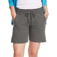 Hanes Womens Jersey Pocket Short with Outside Drawcord