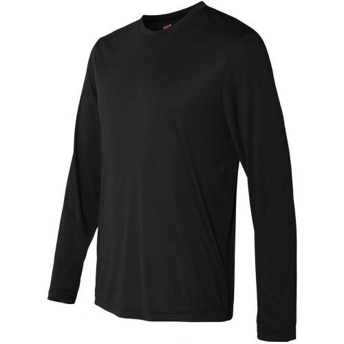  Hanes Mens Long Sleeve Cool Dri T-Shirt UPF 50+ (Pack of 2)