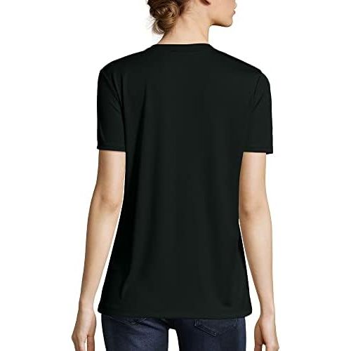  Hanes Womens Cooldri Short Sleeve Performance V-Neck T-Shirt (2 Pack)