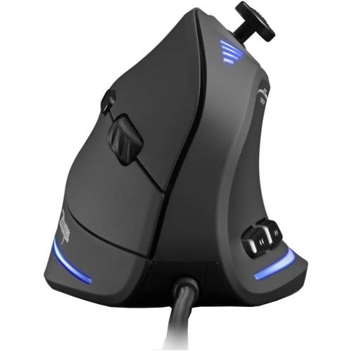  Hangang Vertical Mouse Wired Mouse Ergonomic RBG Gaming Upright Optical Mice with 11 Programmable Buttons 5-Way Rocker 10000 Max DPI Gaming Mouse for Gamer/PC/Laptop/Computer