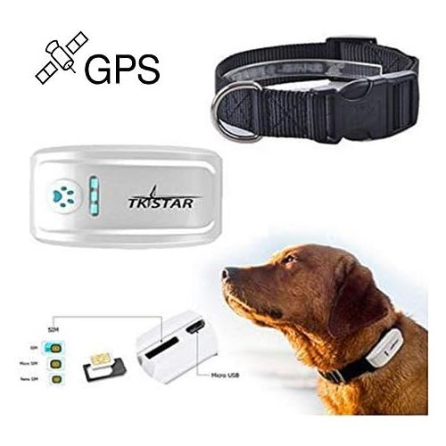  Pet Tracker,Hangang Pet GPS Tracker for Dog, The 2nd Generation Anti- Lost Dog Tracker Dog GPS Collar Global GPSGSM SIM Long Standby,Waterproof with APP Tracking