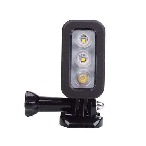  Diving Lights,Hangang Waterproof 30m Diving Light High Power Dimmable LED Underwater Fill Light for GoPro Hero 655S44S3+,Underwater Camera with Built-in Battery-Vertical secti