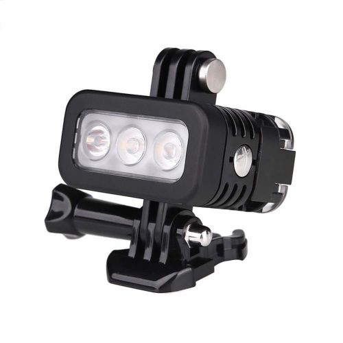  Diving Lights,Hangang Waterproof 30m Diving Light High Power Dimmable LED Underwater Fill Light for GoPro Hero 655S44S3+,Underwater Camera with Built-in Battery-Cross section