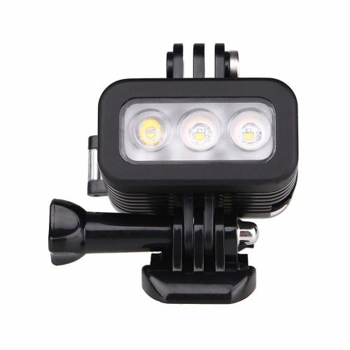  Diving Lights,Hangang Waterproof 30m Diving Light High Power Dimmable LED Underwater Fill Light for GoPro Hero 655S44S3+,Underwater Camera with Built-in Battery-Cross section