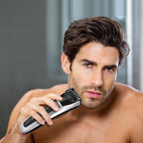  [아마존 핫딜] [아마존핫딜]Hangsun Beard Trimmer Hair Clippers Rechargeable Body Mustache Stubble for Men Cordless Grooming Haircut Kit HC150 with Adjustable Blade Combs and Safety Lock