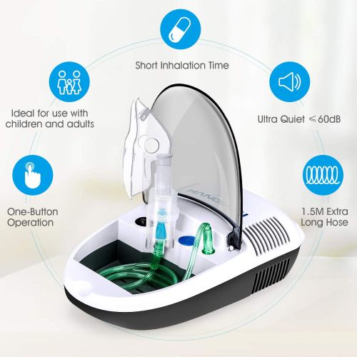  Hangsun Compact Compressor System Vaporizer Mist Inhaler Machine CN680 for Kids and Adults Home Use