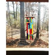 /Hankbarnes1234 Pristine stained glass panel gift glass art stained glass window suncatcher garden decoration