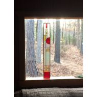 Hankbarnes1234 Awesome stained glass panel gift suncatcher art glass stained glass window garden decoration