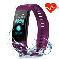 Hanmery Fitness Tracker with Heart Rate Monitor, IP67 Waterproof Sports Smart Wristband with Sleep Monitor Calorie Counter Pedometer Find Phone for Kids Women Men