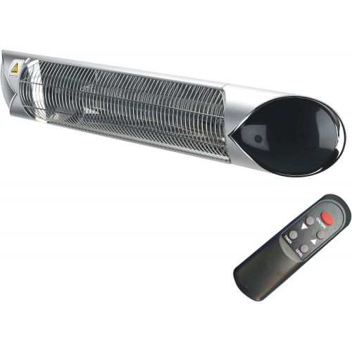  Hanover HAN1051IC-SLV-35.4 in Modern Efficient Steel Electric Heater-3 Heat Settings, Up to 1500W, Silver