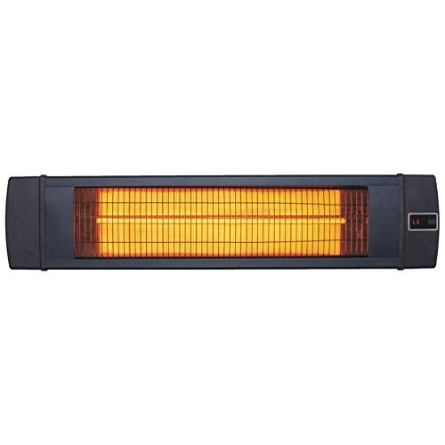  Hanover HAN1041IC-BLK-34.6 in Modern Efficient Steel Electric Heater-3 Heat Settings, Up to 1500W, Black