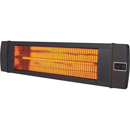  Hanover HAN1041IC-BLK-34.6 in Modern Efficient Steel Electric Heater-3 Heat Settings, Up to 1500W, Black