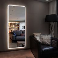 Hans&Alice LED Backlit Mirror Illuminated Full Length Wall Mount Dressing Mirror,65x22