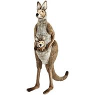 Hansa Plush - 45 Life Size Mama and Joey Kangaroo