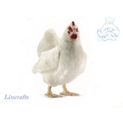  Hansa Toy International White Hen Plush Soft Toy Bird by Hansa Sold by Lincrafts. 4172 Realistic Chicken