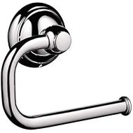 hansgrohe Toilet Paper Holder Easy Install 5-inch Classic Accessories in Chrome, 06093000