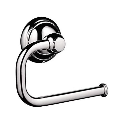  hansgrohe Toilet Paper Holder Easy Install 5-inch Classic Accessories in Chrome, 06093000