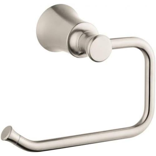  hansgrohe Joleena Toilet Paper Holder 5-inch Transitional Accessories in Brushed Nickel, 04787820