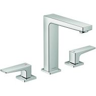 hansgrohe Metropol Modern Low Flow Water Saving 2-Handle 3 7-inch Tall Bathroom Sink Faucet in Chrome, 32517001