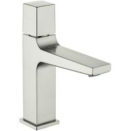 hansgrohe Metropol Modern Low Flow Water Saving -Handle 1 8-inch Tall Bathroom Sink Faucet in Brushed Nickel, 32571821