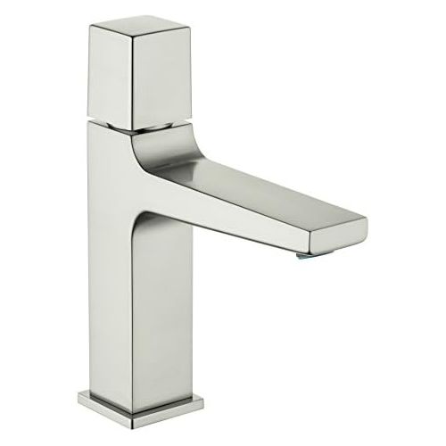  hansgrohe Metropol Modern Low Flow Water Saving -Handle 1 8-inch Tall Bathroom Sink Faucet in Brushed Nickel, 32571821
