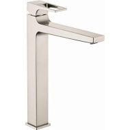 hansgrohe Metropol Modern Low Flow Water Saving 1-Handle 1 13-inch Tall Bathroom Sink Faucet in Brushed Nickel, 74513821