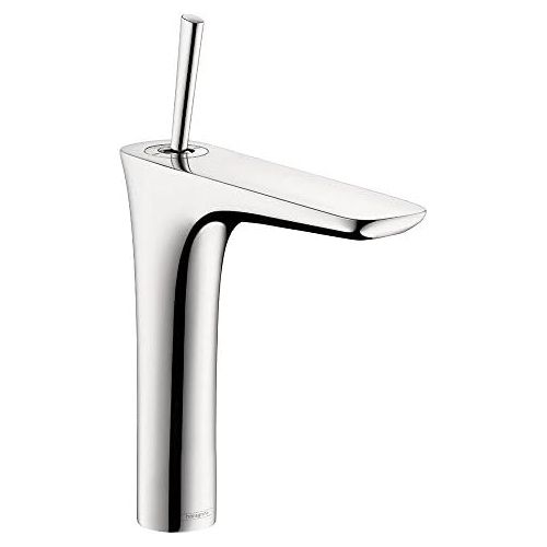 hansgrohe PuraVida Luxury Easy Clean 1-Handle 1-Hole 12-inch Tall Bathroom Sink Faucet in Chrome, 15081001