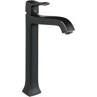 hansgrohe Metris C Classic Replacement Easy Clean 1-Handle 1 12-inch Tall Bathroom Sink Faucet in Rubbed Bronze, 31078921
