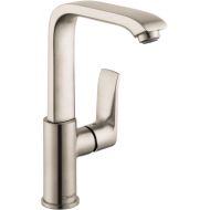 hansgrohe Metris Modern Upgrade Easy Install 1-Handle 1 10-inch Tall Bathroom Sink Faucet in Brushed Nickel, 31087821