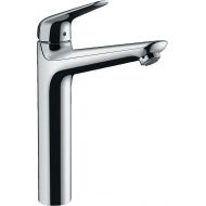 hansgrohe Focus N Modern Low Flow Water Saving 1-Handle 1 12-inch Tall Bathroom Sink Faucet in Chrome, 71124001