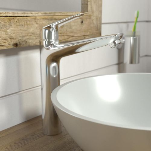  hansgrohe Focus N Modern Low Flow Water Saving 1-Handle 1 12-inch Tall Bathroom Sink Faucet in Chrome, 71124001