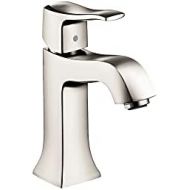 hansgrohe Metris C Classic Replacement Easy Clean 1-Handle 1 7-inch Tall Bathroom Sink Faucet in Polished Nickel, 31075831