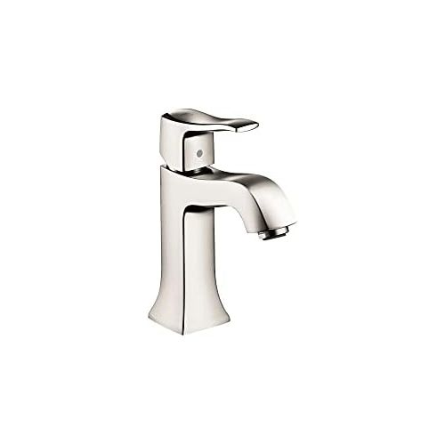  hansgrohe Metris C Classic Replacement Easy Clean 1-Handle 1 7-inch Tall Bathroom Sink Faucet in Polished Nickel, 31075831