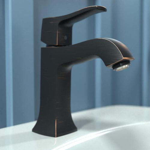 hansgrohe Metris C Classic Replacement Easy Clean 1-Handle 1 7-inch Tall Bathroom Sink Faucet in Rubbed Bronze, 31077921